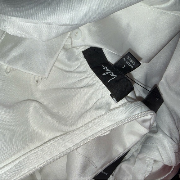 Lulu's Chic White Sleeveless Mini Dress - Picture 2 of 2